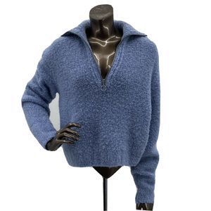 Wilfred Free 1/4 Zip  Alpaca Blend Crop Sweater